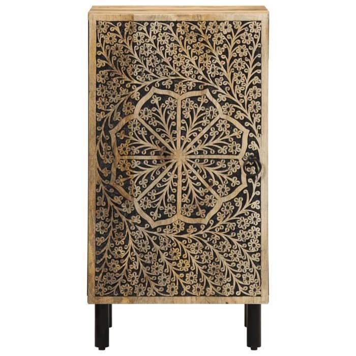 (10274)Moderne Cabinet latérale pour salon/bureau 40x33x75 cm bois massif de manguier poid:14.2 kg