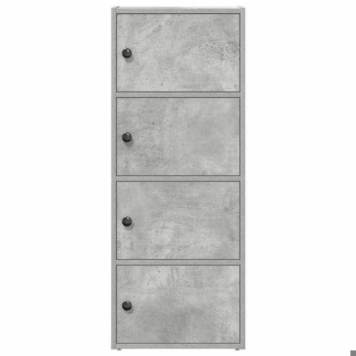 MEUBLE DE SEJOUR Gris - MODE Bibliothèque salon - gris béton 40x24x102 cm bois dingénierie Nettoyer facile_09_5489