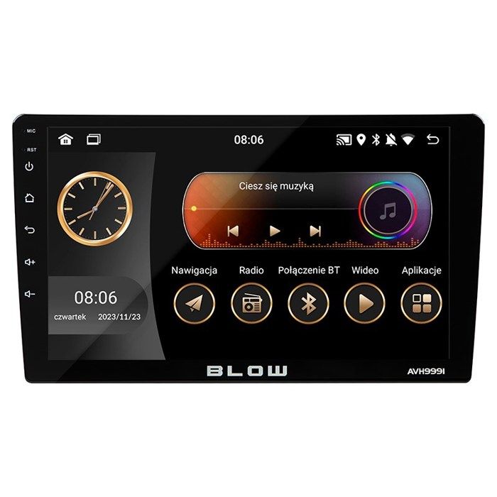 Autoradio - BLOW - AVH-9991 - 1DIN - Écran tactile 9 - Android / Wi‑Fi / CarPlay