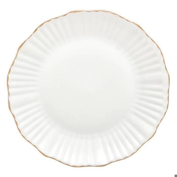 Lot de 6 assiettes plates Daphné ronde D.27cm blanc - Atmosphera Créateur dintérieur Lot de 6 assiettes plates Daphné ronde D.27cm blanc - Atmosphera Créateur dintérieur