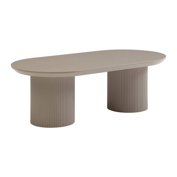 Table basse en MDF - Taupe - LORIMILA