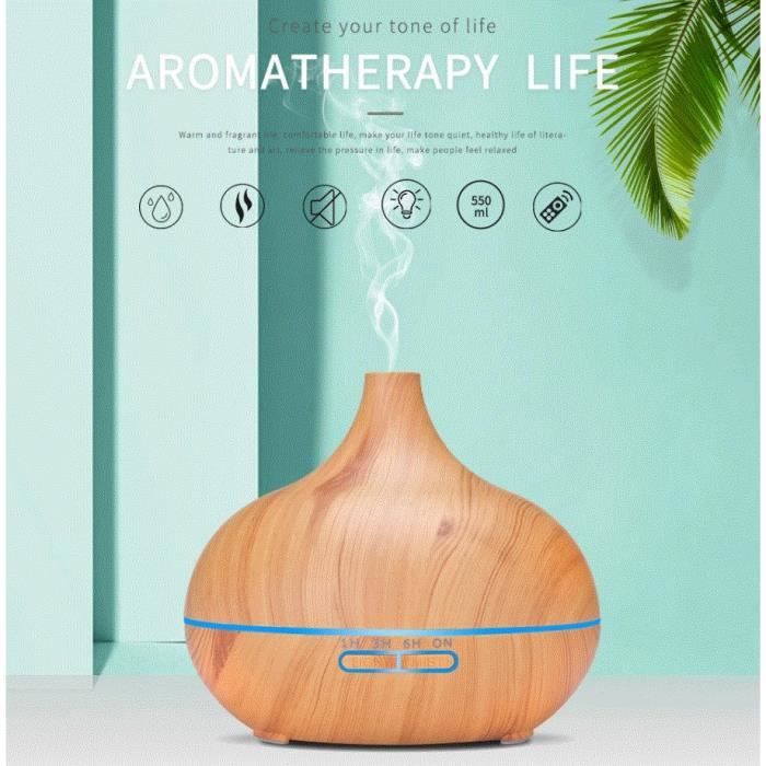 ACMETOP Diffuseur Huile Essentielle 550ML Humidificateur d'air Electrique Sans ACMETOP Diffuseur Huile Essentielle 550ML Humidificateur d'air Electrique Sans