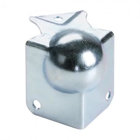 Coin boule combiné avec renfort d/'angle et passage profilé Zinc Adam Hall