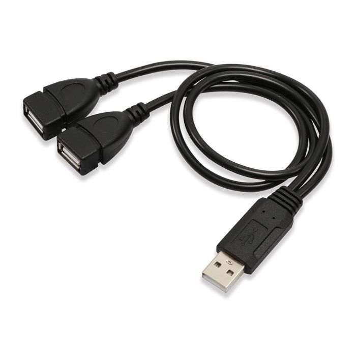 DuKabel Adaptateur USB pour Ordinateur, Portable et PS4 - Prise USB vers 2 Prises Jack TRS 3,5 mm Femelle - Carte Son pour Écouteurs, Haut-Parleurs et