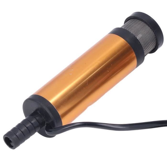 Pompe Transfert Carburant DC 12V | Pour Diesel, Eau | Débit 30L/min | Avec Filtre Et Tuyau 3m | Clip Batterie | Portable