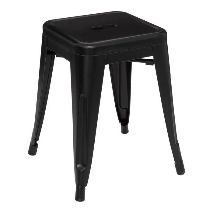 Tabouret Niko métal noir - Atmosphera Créateur dintérieur
