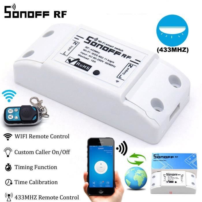 Android IOS APP Sonoff DIY Interrupteur intelligent sans fil avec commande intelligente via Aamazon Echo Alexa