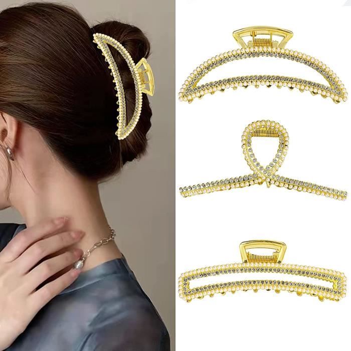 Lot de 6 barrettes à cheveux pour filles - Nœud papillon pour femme
