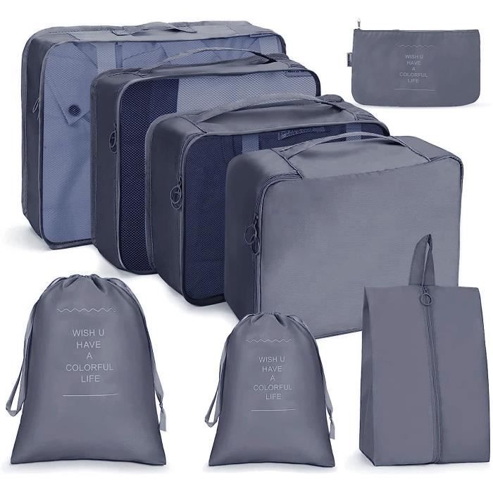 Organisateur De Voyage, Rangement Valise Lot De 8 Imperm?�able Organisateur De Voyage Packing 