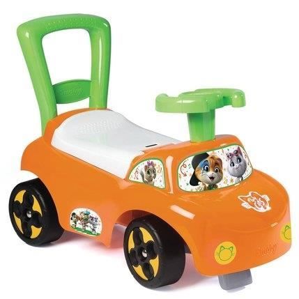 Porteur pour enfant - Smoby - 44 Cats - Ergonomique et ultra-stable - Coffre à jouets - Orange