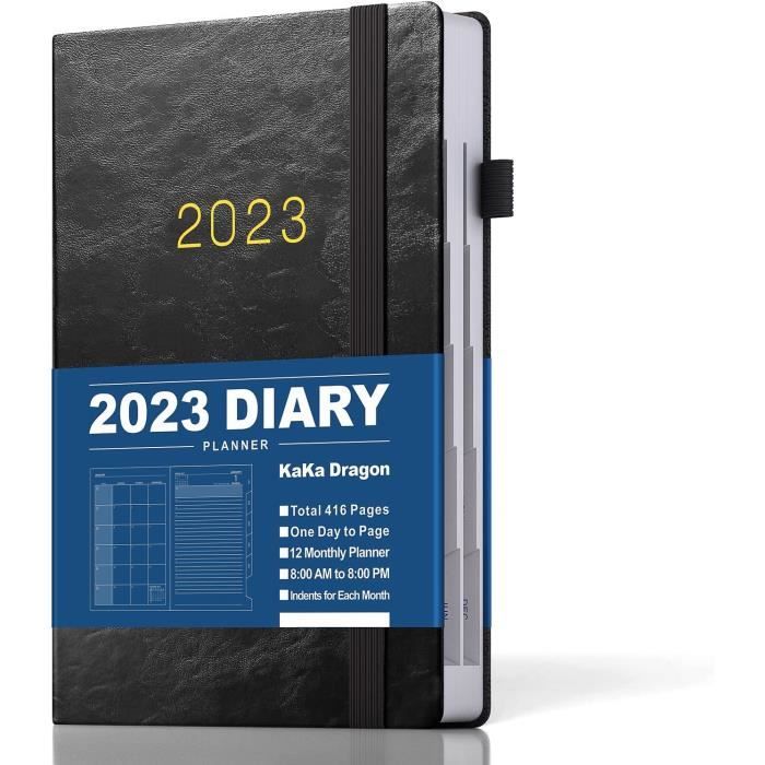 Agenda 2024 de rendez-vous A5, jour par page, couverture