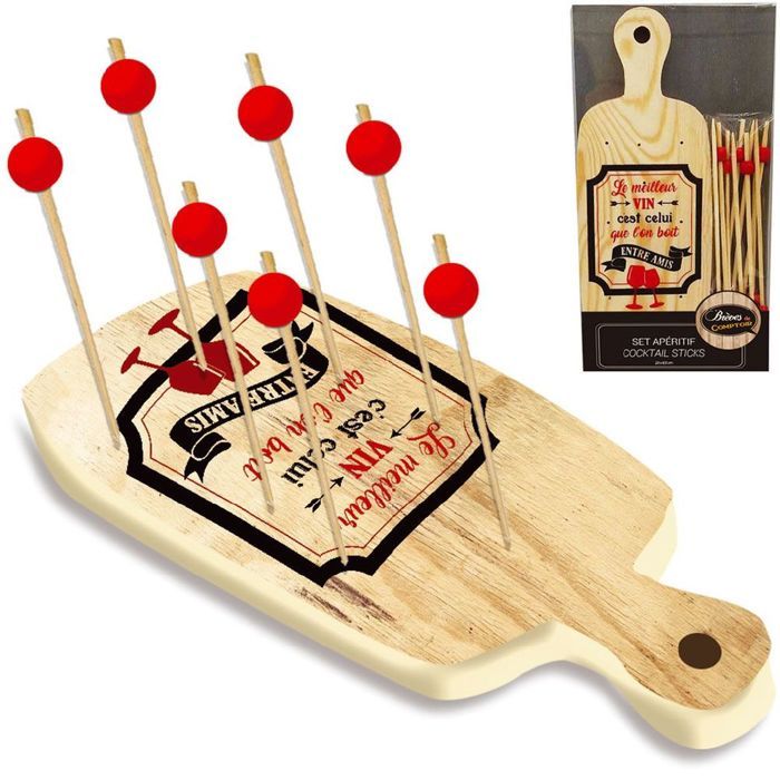 Porte piques à apéritif vintage en corne - Arts de la table
