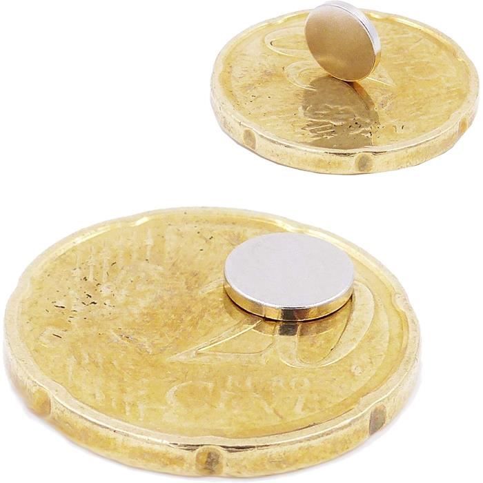 25 Mini Aimants Disques 7x1mm N52 Ultra Puissants - Aimants Néodyme Brudazon
