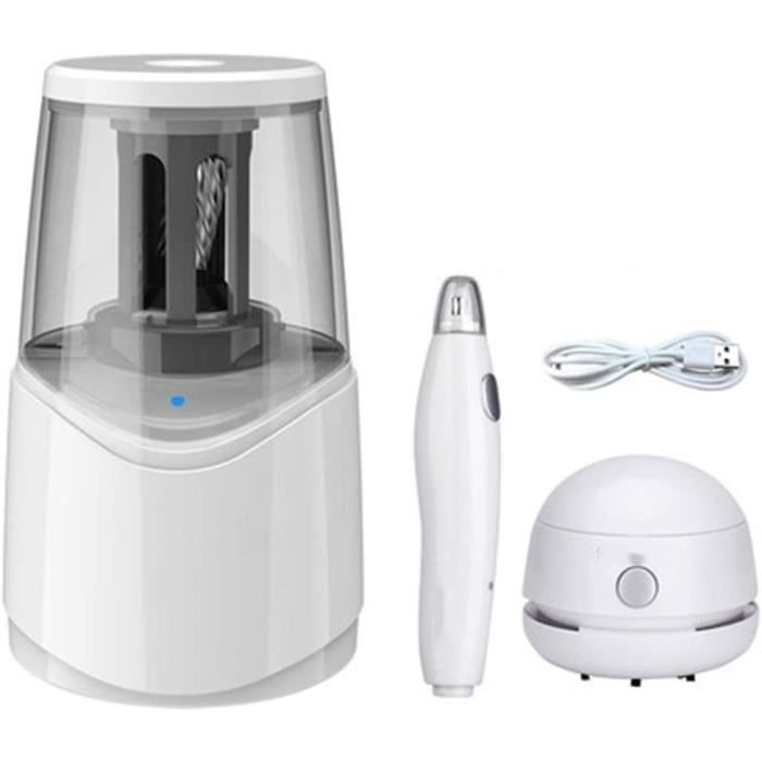 JOLLY’s Alex Taille-crayon électrique – Rechargeable USB-C, Pour Tous Les Crayons 7-11,5 Mm, Arrêt Automatique, école