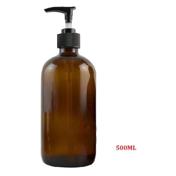 Lot de 2/ flacons en verre vides rechargeables avec pompe pour cosm/étique 30/ ml
