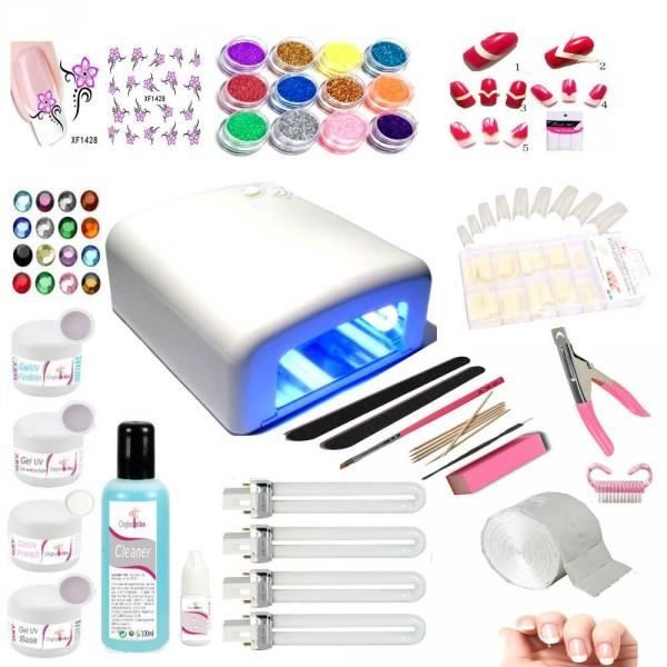Kit Gel Manucure Pose De Faux Ongles