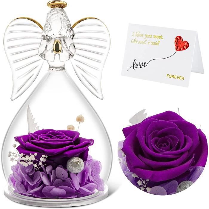 BoriYa Cadeau Fete des Meres - Cadeau Femme, Rose Eternelle