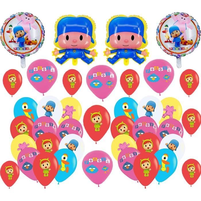 8 Ballons D'anniversaire En Latex – Motifs Cartoon Colorés – Air Ou Hélium – Décoration Party