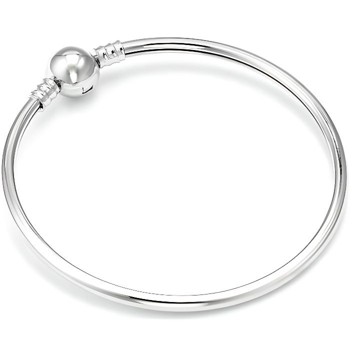 Bracelet Jonc Style Pandora Nu à Charm Argent 925 Bracelet Jonc Style Pandora Nu à Charm Argent 925