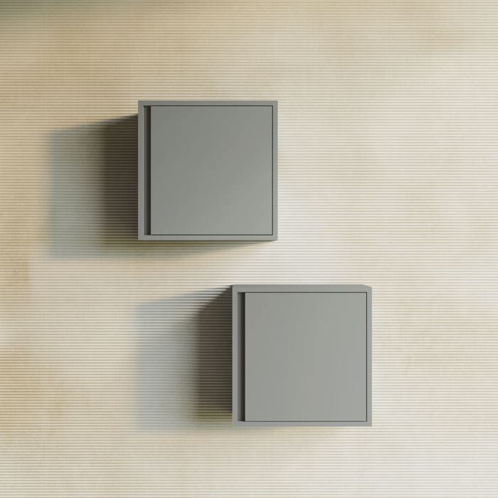ARMOIRE MURALE POUR SALLE DE BAINS AVEC UNE PORTE RÉVERSIBLE SABLE MAT MONACO