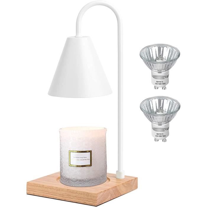Lampe Chauffe-cire Aromathérapie Laiton Noir - Chauffe-bougie électrique Design Nordique - Déco Table
