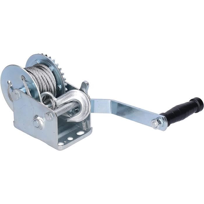 Treuil à Manivelle Findmall 1200 Lb – Robuste, Pour Remorque Bateau, VTT Ou UTV, En Acier
