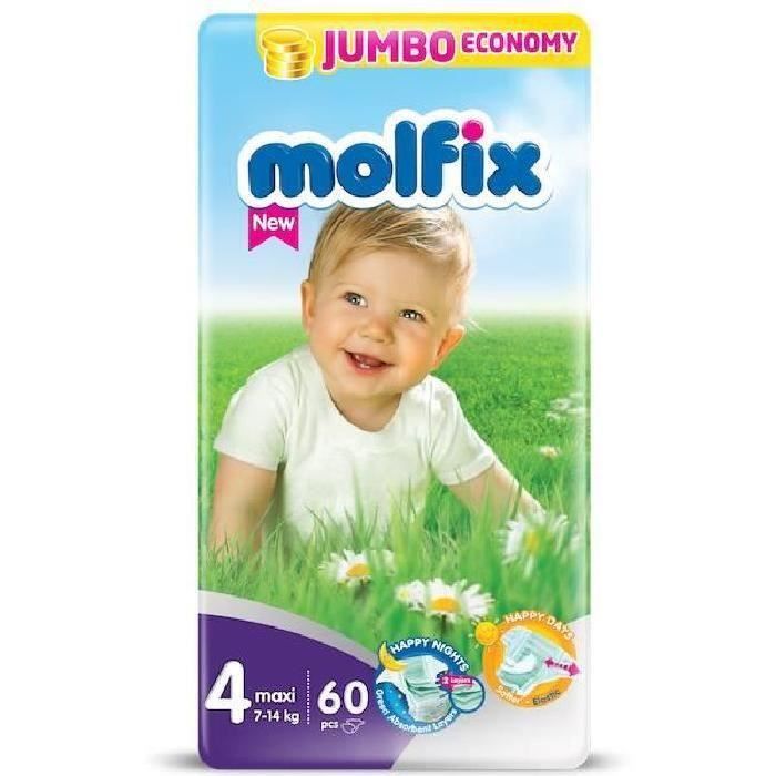 Molfix Couche Bebe Taille 4 Maxi 7 A 14 Kg 60 Couches Cdiscount Puericulture Eveil Bebe