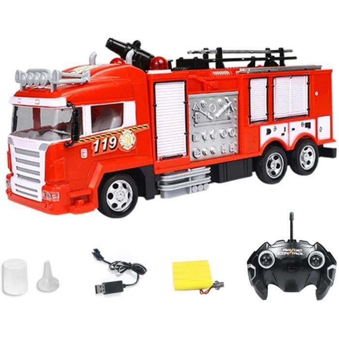 Mini gommes originales : camion de pompier et extincteur. Accessoires jeu