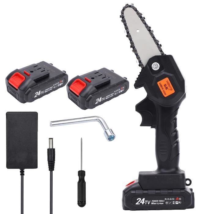 550W Mini scie à une main pour le travail du bois scie à chaîne électrique