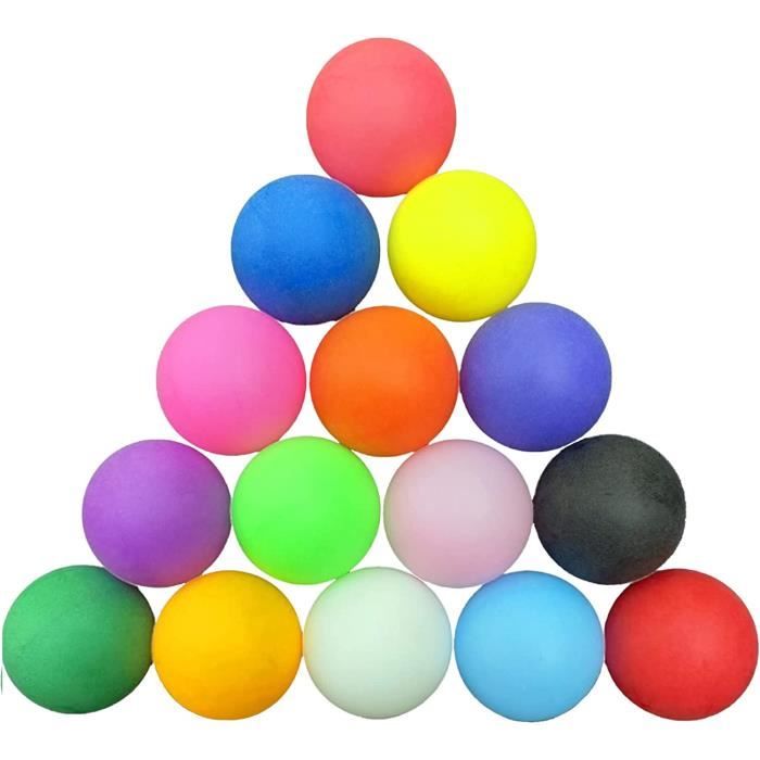 30 Pièces Balles de Tennis de Table Colorées, Balles de Tennis de Table en  Plastique Coloré, Balles de ping-Pong D'entraînement[53]
