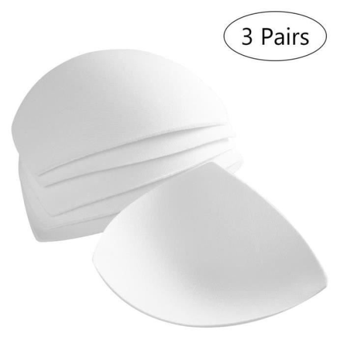 Lot De 6 Paires De Coussinets De Soutien-Gorge Confortables - Coton, Taille ~11x7cm