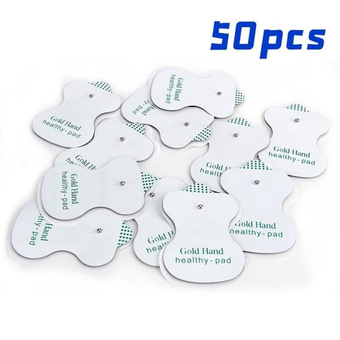 50pcs-lot White Electrode Pads For Tens Acupuncture Digital Therapy Machine Massager Acupuncture healthy pad