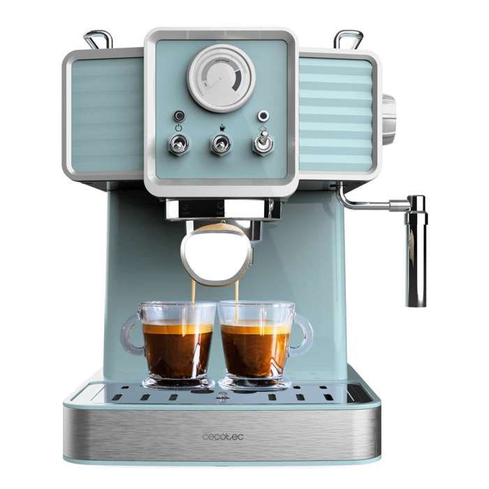 Cecotec Express Power Espresso 20 Tradizionale Light Blue. 1350 W Espresso et Cappucicno 20 bars et thermoblock - Cecotec