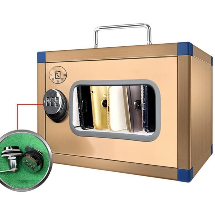 Boîte De Rangement Verrouillable Pour Téléphone Portable - Transparente, 20x10x5 Cm, Plastique