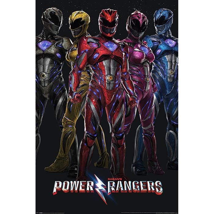 Poster Saban's Power Rangers Personnages - Cdiscount Maison