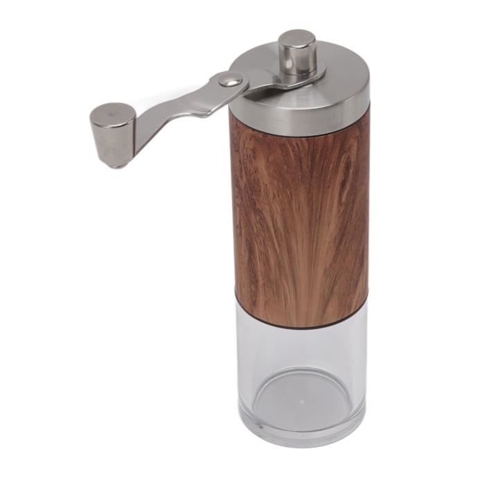 Moulin à Café Manuel Portable 40 Niveaux - Broyeur Conique Céramique 30g, Manivelle Détachable Voyage