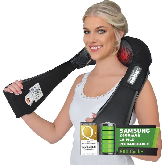 Masseur Shiatsu Klopfy Donnerberg - Percussions, Chaleur, 10 Têtes, 7 Ans Garantie