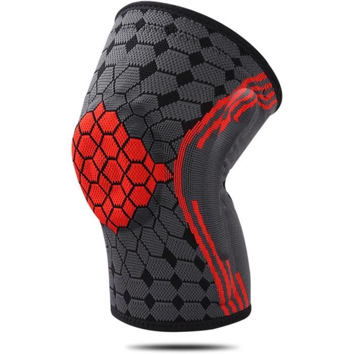 Genouillère Unisexe Aolikes, Manchon De Compression Réglable - Neuf, Nylon/spandex, Soutien Rotule