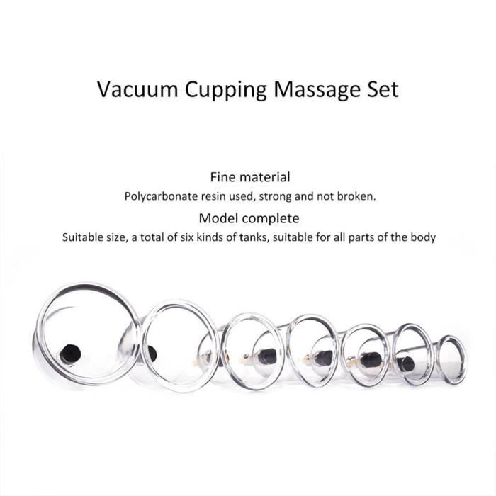 Hijama Ensemble de 24 ventouses à ventouse pour massage de la cellulite Hijama Ensemble de 24 ventouses à ventouse pour massage de la cellulite
