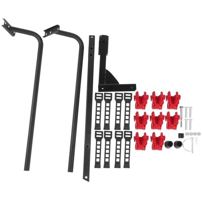 Support De Panier Pour Vélo - Alliage D'Aluminium - Charge Max 10kg - Compatible VTT, Route, Pliable - 8