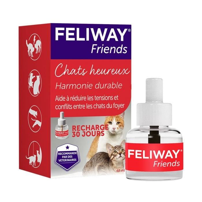 Feliway Friends Recharge pour diffuseur de phéromone - Chat stressé