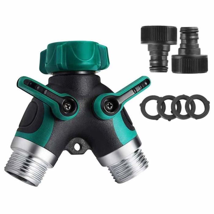 Séparateur De Tuyau D'Arrosage À 2 Voies,Adaptateur En Y Pour Tuyau D