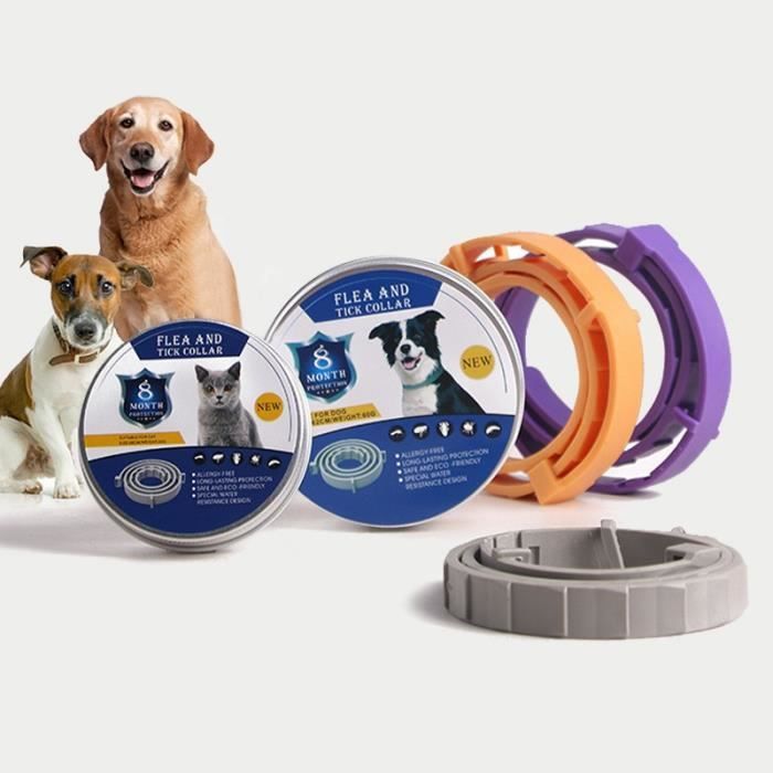 Meilleurs prix pour Collier répulsif pour animaux de compagnie répulsif pour chien réglable anti-poux, puces et insectes