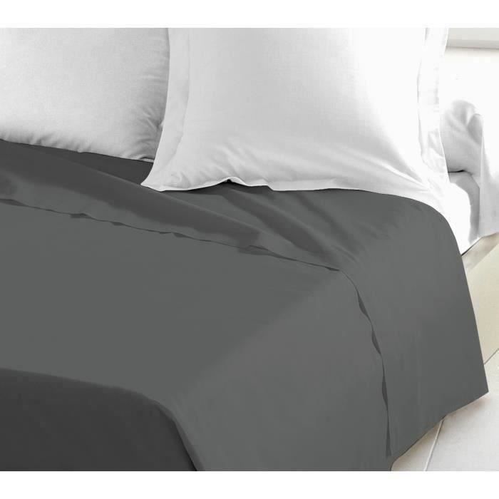 LOVELY HOME Drap Plat 100% coton 180x290 cm 1 personne - vue 2