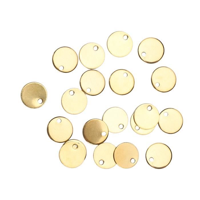 Lot De 8 étiquettes En Laiton Vierges 40 Mm - Pour Estampage, Gravure, Artisanat - Pendentif, Décoration, Porte-clés - 6