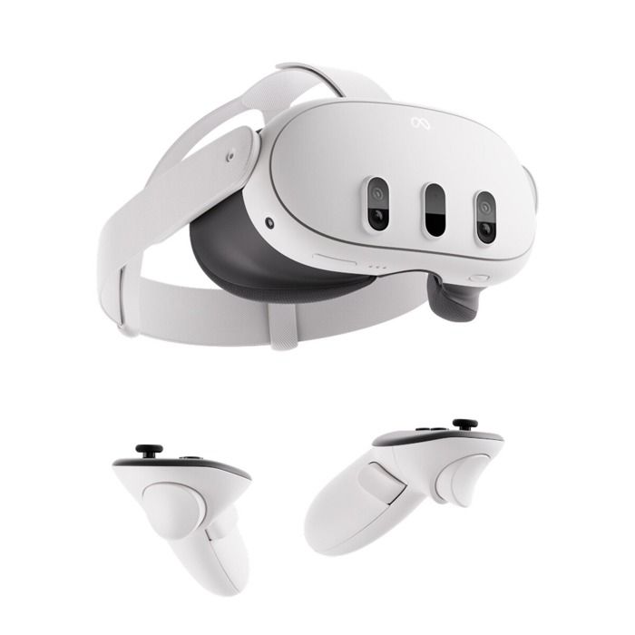 Casque de Réalité Virtuelle META QUEST Quest 3 512 Go - Blanc - Sans fil - CLPL - 6 heures