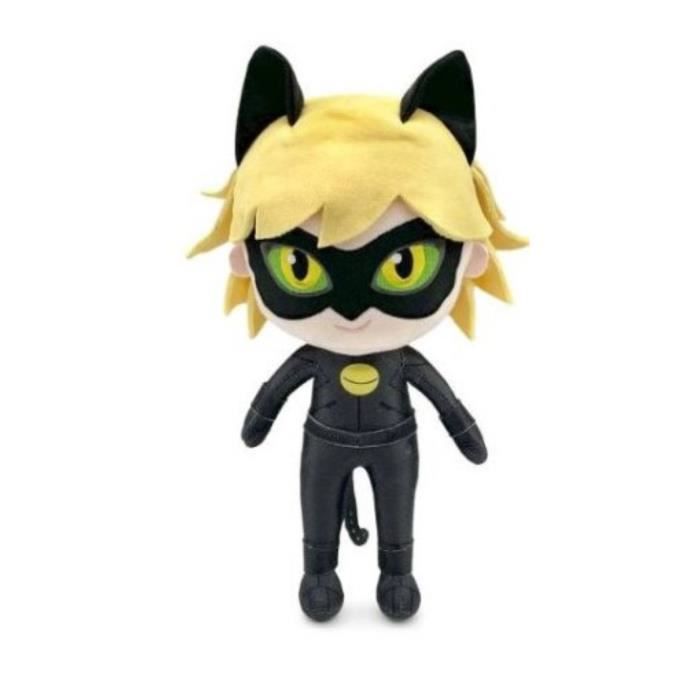 Teddy HERMANN® Peluche articulée chat noir 30 cm