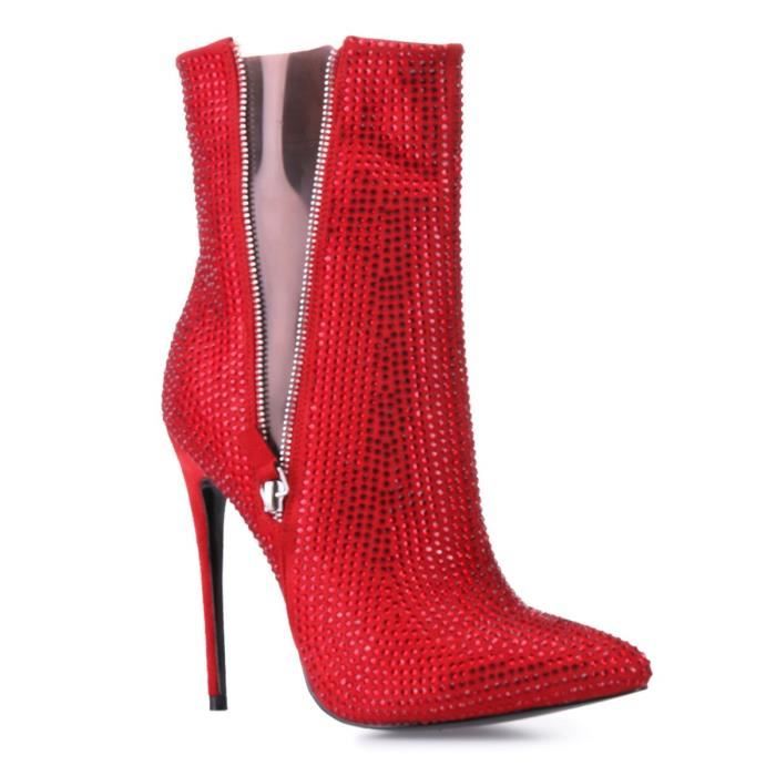 bottillons rouges homme