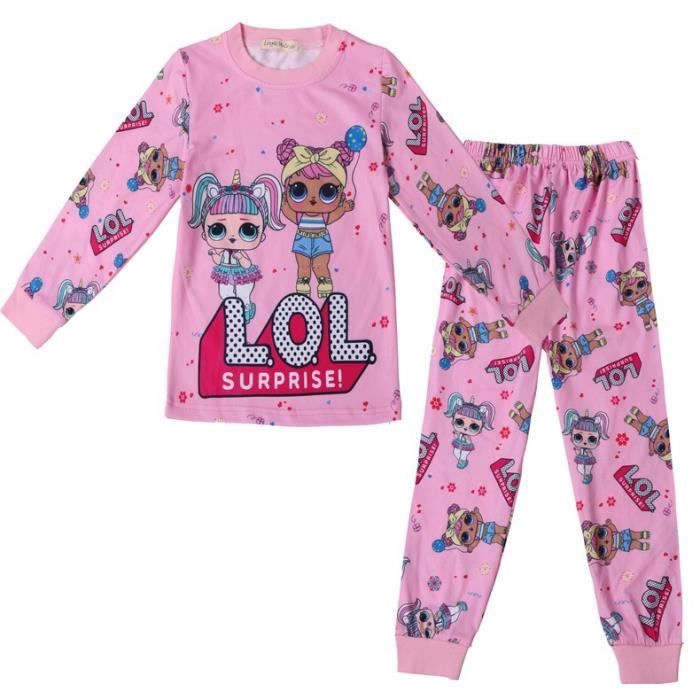 Filles Enfants LOL surprise poupées pyjama chemise de nuit Nuisette Pyjama Âge 4-10 Ans 