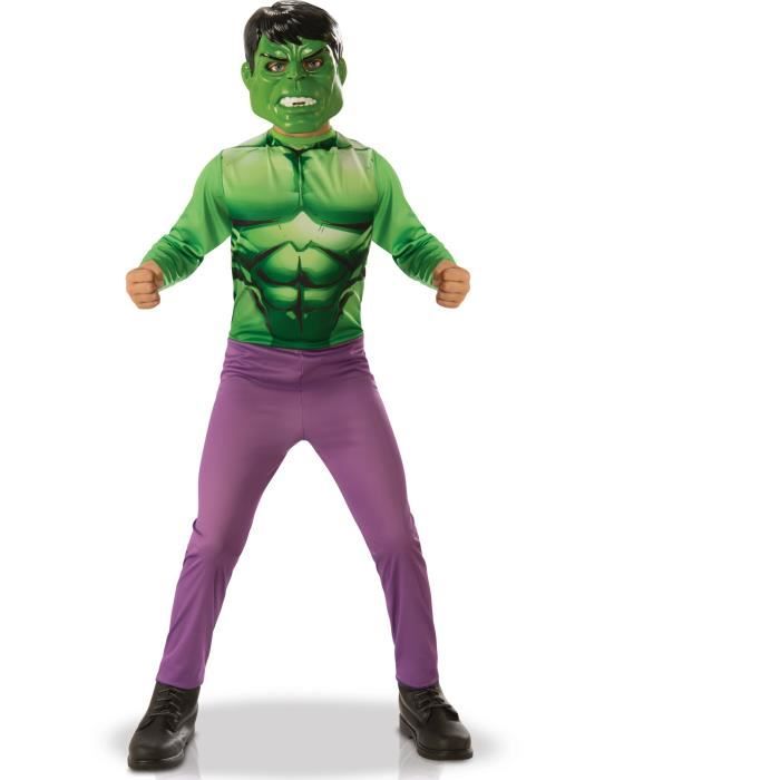 Vert-Taille TOD- 640838S Rubies-déguisement officiel Garçon Marvel-Deguisement Classique Hulk Serie Animee 